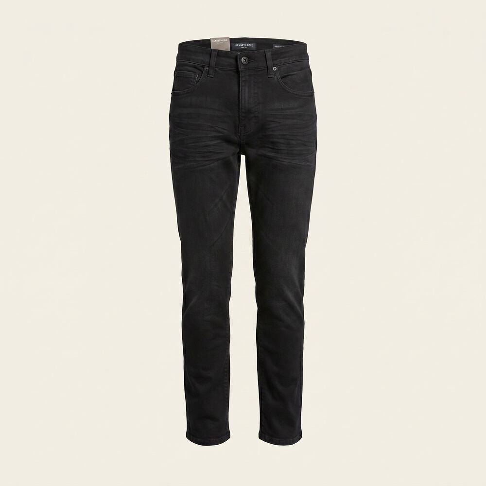 Kenneth Cole New York Men's Black Straight Fit Stretch Denim Jeans 30x30 NWT